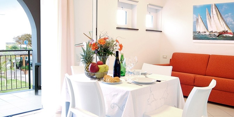 The holiday apartments of the Borgomare Aparthotel in Albenga