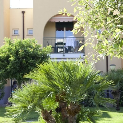 The holiday apartments of the Borgomare Aparthotel in Albenga