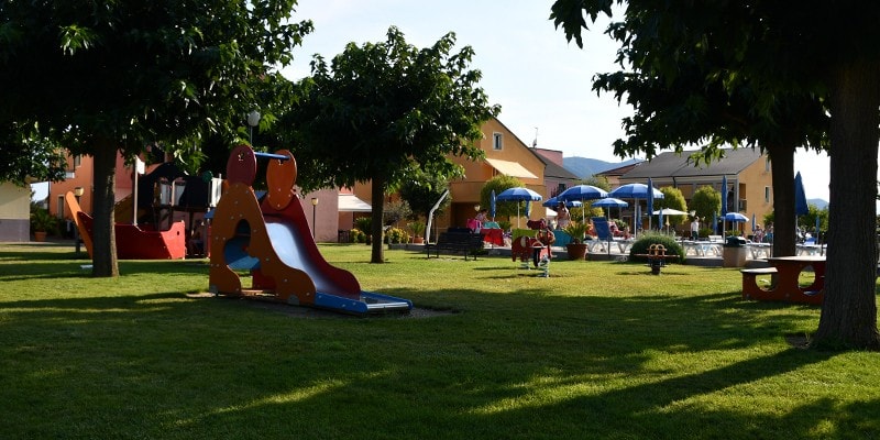 The happiness of children on holiday at the Aparthotel