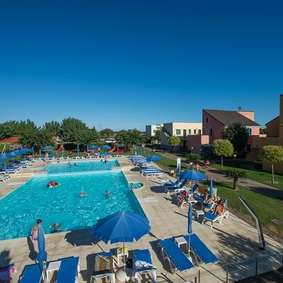 Relax in Borgomare at the Welness Center and at 2 large pools with lifeguard Relax in Borgomare at the Welness Center and at 2 large pools with lifeguard